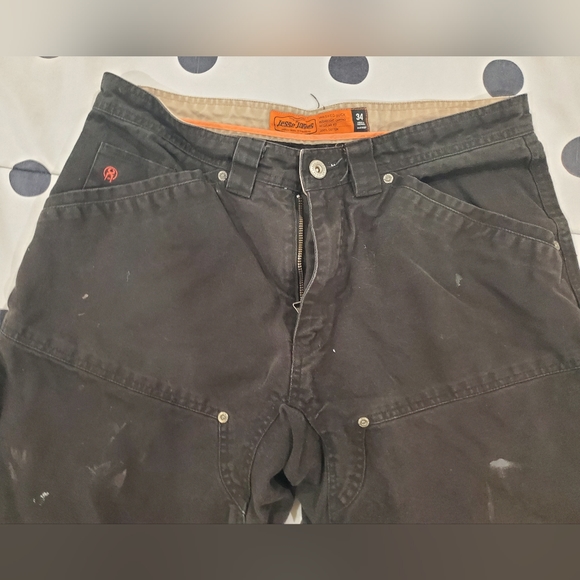 JESSE JAMES Work Shorts ☆ Black ☆ SIZE 34 MENS - Picture 6 of 9